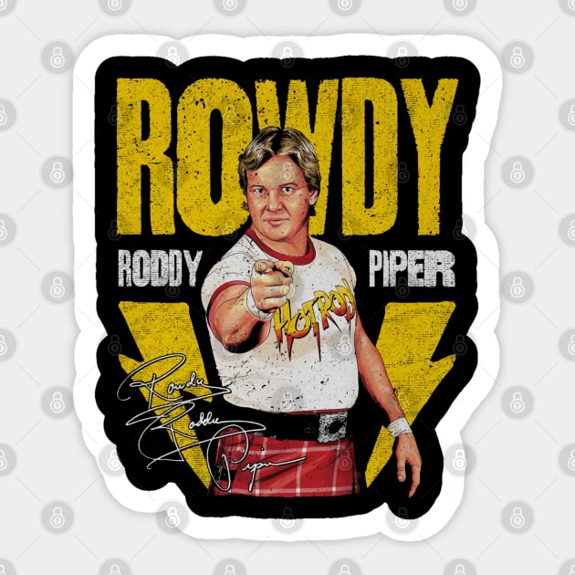 Roddy Piper Lightning Sticker by MunMun_Design